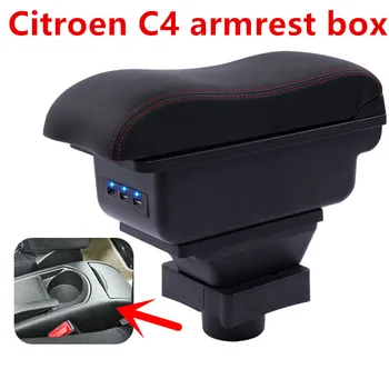 Za Citroen C4 armrest polje centralno Shranjevanje vsebine polje Citroen armrest box izdelkov notranje opreme za Shranjevanje sredinski Konzoli