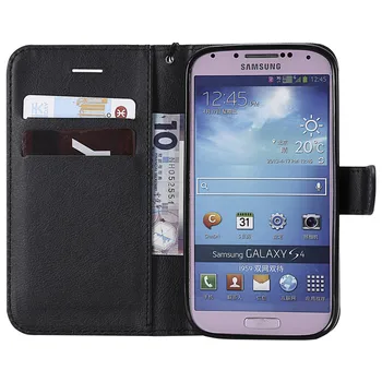 Za Coque Samsung Galaxy S4 Primeru Denarnice Flip Cover Samsung S4 Primeru Telefon Za Hoesje Samsung Galaxy S4 Je Na Primer Usnje