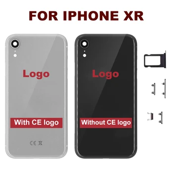 Za iphone X XR Baterije Zadnji Pokrov, Vrata, Zadnji Pokrovček + Ohišje sredini Okvirja Za iPhone X Xr Zajemajo Celotno Stanovanje Primeru Ne Flex Kabel