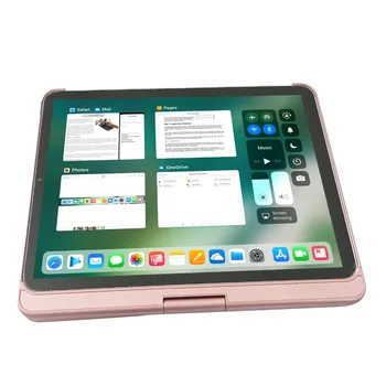 Za leto 2018 iPad Pro za 12,9 palčni 3. Gen primeru tipkovnica, bluetooth tipkovnico primeru zajema, mavrica osvetlitev tipke vrtljiv 360 180 flpi