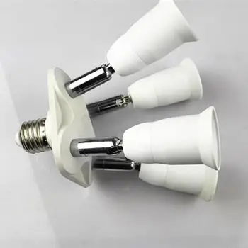 Za razsvetljavo Pribor LED Žarnice Dodatki 1 Do 4 Nastavljiv Osnove Svetlobe Sijalka Adapter za Nosilec Vtičnice Splitter
