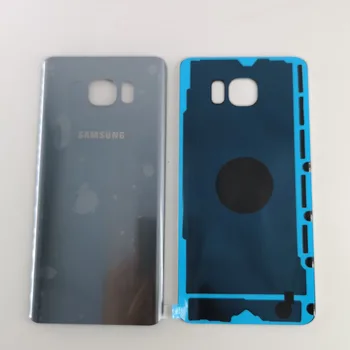 Za Samsung Galaxy Note5 Opomba 5 Hrbtni Pokrovček Baterije Vrata, Zadnje Steklo Ohišje Primeru Zamenjave + Samolepilna Nalepka