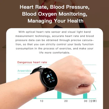 Zdravje Manšeta smartband Smart pasu, Krvni Tlak Nepremočljiva Barvni Zaslon za Šport Pametna Zapestnica Srčnega utripa