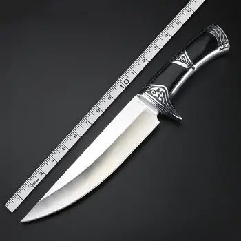 Zunanji Fiksno Rezilo, Nož za Kampiranje, Lov Knifeves Prenosni Naravnost Nož Japonskega Jekla Ročni Noži z Tulec