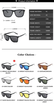 ZXWLYXGX blagovno Znamko Design 2020 Moda Kvadratnih sončna Očala moških ribolov Vožnjo sončna Očala Moški UV400 Zaščito Odtenki oculos de sol