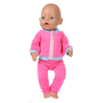 Šport Obleko Lutka Obleko, ki ustreza Za novorojenčka otroka 43 cm Lutka Obleko Lutka Pribor Za 17inch Baby Doll