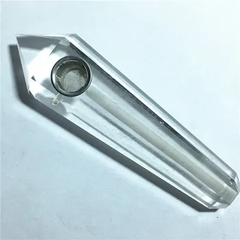 (100-90 mm) in taljenja quartz crystal dim cev dekorativni kristali kristal čakro palico kamnov in kristalov