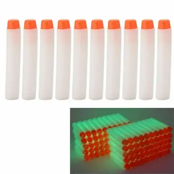 100 kozarcev fluorescentna dart napolnim za splošno standardni krog glave votlih pene krogle za igrače puške