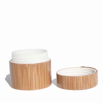 10pcs Naravnega Bambusa kozmetični jar kozmetični vzorec posode Okoljske embalažni Material 3 g 5g 10 g 15 g 20 g 30 g 50 g P240