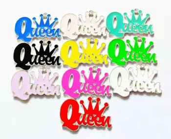 10pcs pismo kraljica čarobne gumbe za ženske DIY nakit dodatki L10