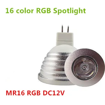 10PCS varčevanja z Energijo lamp16 Sprememba Barve MR16/GU5.3 5w RGB LED žarnice svetlobo, sprememba barve za infrardeči daljinski upravljalnik DC12V/AC85-265V