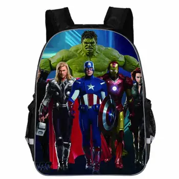 11-16-palčni vrečko Mochilas Avengers nahrbtnik Za Najstniški Fantje Otrok, Šolske Torbe Junaki Risanke Nahrbtnik Captin Ameriki Vrečke
