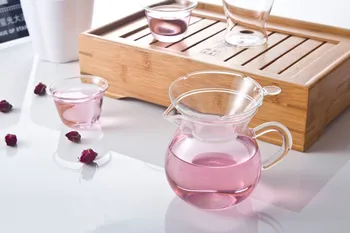 1PC 250 ml Toplotno odporni Kung Fu čaj cedilo pregleden čaj Pošteno pokal steklo material tea cup JN 1030