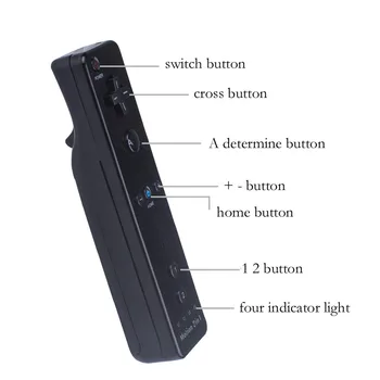 2 V 1 Brezžični Gamepad Krmilnika Za Nintendo Wii Remote Controle Palčko+Nunchuck s Silikonsko Ohišje Za Wii Opremo