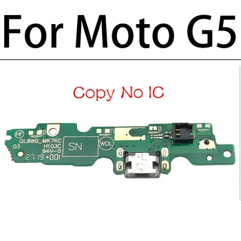 20 Kos/Veliko, Novih Za Motorola Moto G5 Polnilnik USB Polnjenje Dock Vmesnik Odbor Priključek Priključite PCB Flex Kabel Z Mikrofonom Mikrofon