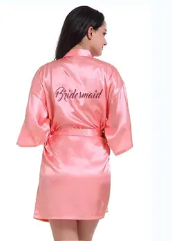 2019 Vroče Ženske Poletje Seksi Saten Svila Obleke Obleke Poroko Neveste Kimono Perilo Družico Poročne Svilene Halje za Ženske obleke Nove