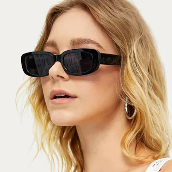 2020 Mala sončna Očala Ženske Moški Trendy Letnik blagovne Znamke Oblikovalec Hip Hop Kvadratnih Gradient Leče, sončna Očala Ženska Očala UV400