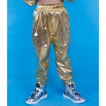 2020 Nove Unisex Otroci Harem Hip Hop Plesne Hlače Sweatpants Stopnji Uspešnosti Kostume Otroške športne hlače Zlato Harem Hlače