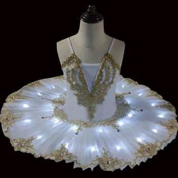 2020 Nove ženske, stari in mladi baletni kostumi, LED luči, jezera in Swan kažejo strokovno kostume, plesne kostume h635