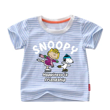 2020 novo Snoopy boy T-shirt poletje kratka sleeved vlago wicking bombaž visoke kakovosti, otroška oblačila