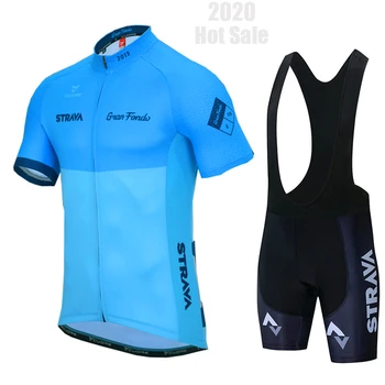 2020 STRAVA Kolesarjenje Oblačila /Cestni Kolo Nositi Dirke Oblačila Quick Dry Moški Kolesarski Dres Komplet Ropa Ciclismo Maillot