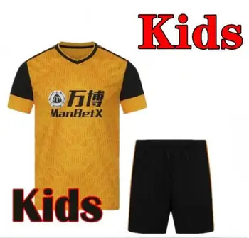 2021 Za Otroke Kompleti Camisa de Futebol FABIO SILVA 20 21 Wolverhampton VITINHA RAUL NEVES nogomet kit Wande Majice