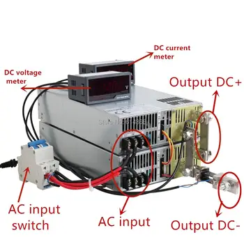 250V Napajanje 250VDC 0-5V Analogni Signal Nadzor AC-DC 0.5-250V Nastavljiva Moč 250V Transformator Industrijski LED, Motorji