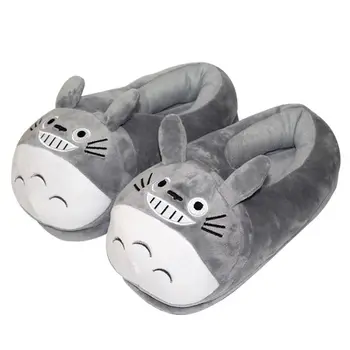 28 cm Anime Moj Sosed Totoro Plišastih Copate Mehko Polnjene Indoor Copati Pozimi Toplo Za Žensko In Človek Dropshipping
