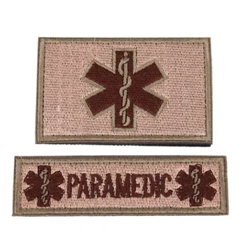 2PCS bil reševalec Star Življenja Taktično Obliž Vezenje Medicinske Paramedicinsko Značko Kavljem Zank Vojaške Zapestnica Proti Brassard