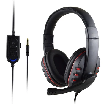 3,5 mm Žično Gaming Slušalke z HD Mikrofon Stereo izhod za Slušalke za PS4 za X box eno Igro PC Klepet