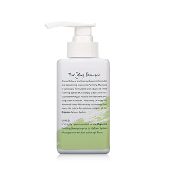 300 ML Organica Čiščenje Šampon Globoko očisti Lase Cuticle Odstranitev vseh Ostankov in Nečistoč Za Boljše Keratin Ravnanje