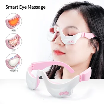 3D EMS Mikro Trenutni Impulz Oči Massager Vroče Stiskanje Zbledi Oči, Temne Kolobarje Privijte Očesne Torbe Anti Aging Nego Oči Lepoto Stroj