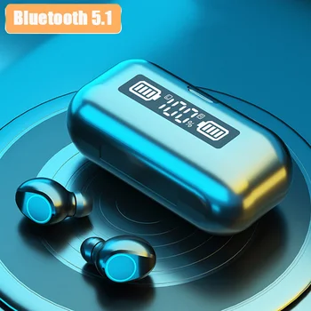 5.1 Bluetooth Slušalke šumov Nepremočljiva Brezžične slušalke Tws Touch Kontrole Bluetooth Slušalke Šport Za Vse Telefone