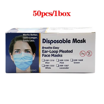 50-100 kozarcev za Enkratno uporabo Maske Več Možnosti Dihanje Varnost Udobno Tri plasti filtracija ki je Na Zalogi, Hitra Dostava