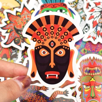 50 KOS Plemenski Indijski Mandala Vzorec Živali Nalepke Igrače za Otroke, da DIY Laptop Skateboard Kovček Hladilnik Nepremočljiva Nalepka