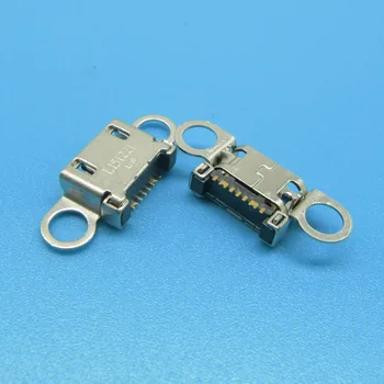 50pcs Za Samsung S6 /S6 rob S6 robu+ plus G920 G920F G925 G925F G928 polnjenje nabrežje nabrežje vrata mikro USB priključek jack vtičnico