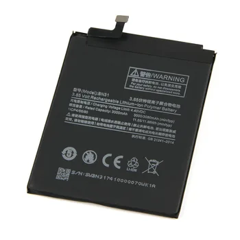 5pcs/veliko BN31 3000mAh telefon nadomestna Baterija za Xiaomi Mi 5X Mi5X \ Redmi Opomba 5A 5A pro Mobilnega Telefona Baterije z darilom