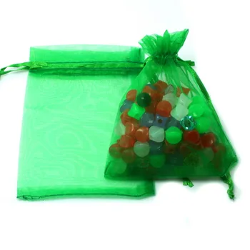 80pcs/vrečko, 16 barv Izbor Nakit vrečke pakiranje Drawable Organza Vrečke 13x18cm,Darilne Vrečke & Mošnje