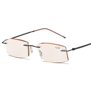 Ahora Ultralahkih brez okvirjev Anti Modra Svetloba Obravnavi Očala Zlitine Poslovnih Presbyopia Očala Daljnovidnost Očala+1.0+4.0