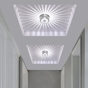 Aluminijasti LED Downlight Pisane Površinsko Nameščena Spot LED svetilka 3W Vgradne LED Stropni Downlight Za dnevne Sobe, Hodniki