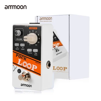 Ammoon STEREO Looper POCK ZANKE Kitara Učinek Pedal 11 Loopers Max.330mins Čas Snemanja Podpira 1/2 & 2X Hitrost Kitara Pedal