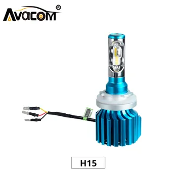 Avacom 2Pcs H15 12000Lm Avto Žarnice 12V 24V 6500K Bela 72W Luces LED Par Auto Bombillas LED Par Automovil Luces LED Coche