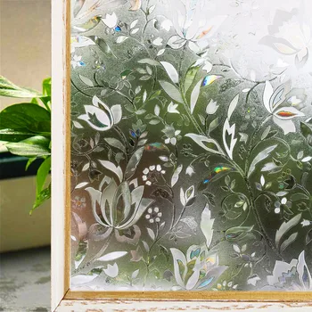 Barva tulipanov motnega stekla okna film; statični dnevna soba spalnica kopalnica zaščita zasebnosti dekorativne nalepke