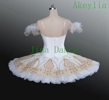 Belo Zlato Fairy Doll Palačinka Krožnik Uspešnosti paquita tutus Strokovno Tutu Ženske Klasični Balet Fazi Kostum Otrok