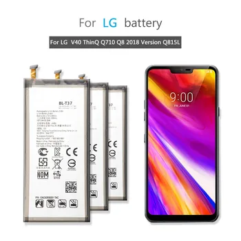 BL-T37 Mobilni Telefon Baterija Za LG V40 ThinQ Q710 Q8 2018 Različica Q815L Bateria Baterije BL T37 3300mAh + Brezplačno orodje