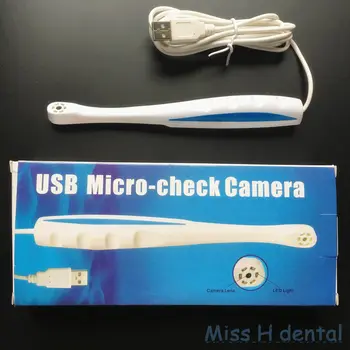 Brezplačna dostava USB Intraoral Kamera Doma, Ustno Zobni Orodja Borescope 6 LED Luči Zob Fotografijo Ustrelil Zobozdravnik Znotraj Ustne Fotoaparat