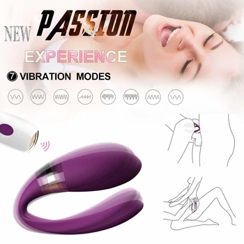 Brezžični Vibrator Odraslih Izdelek Za Pare, USB Polnilne Dildo G-Spot U Silikonska Stimulator Vibratorji Sex Igrača Za Ženske