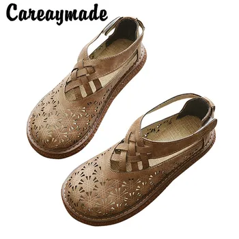 Careaymade-Poletje nov slog ženske čevlje,udobno debel, spodaj original veliko glavo čevlji študent čevlji, sandali,4 barve