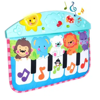 Cartoon Živali Otroška Glasba Mat Klavir Tipkovnico Preprogo Odejo Zgodnje Izobraževanje Igrača Novorojenčka igrače za dojenčka baby