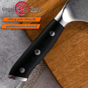 Cleaver Nož 7.2 palčni VG10 Japonski Damask Jekla Kuhinjski Noži 67 Plasti Mesar Orodja Kuhar je Japonski Damask Nož Pro
